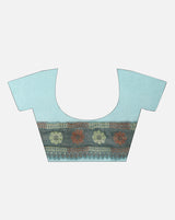 Sea Green CHIFFON NEEM ZARI ALFI WOVEN SAREE