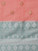 Red Translucent Organza Silk Blend Zari Booti Banarasi  Saree