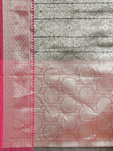 Black colored semi silk saree