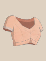 Pink Powerloom Cotton Silk Jaal Banarasi Saree