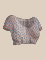 Blue colored semi cotton saree