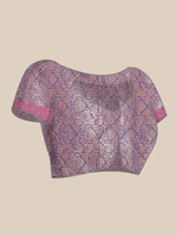 Purple colored semi  cotton saree