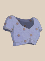 Blended Pink Organza Silk Zari Booti Banarasi Saree