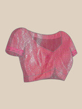 Blue colored semi cotton saree