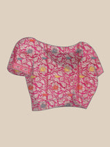 Blue colored semi cotton saree