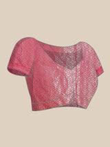 Maroon colored semi cotton saree