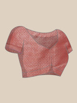 Rust colored semi cotton saree