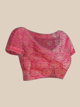 Purple colored semi cotton saree