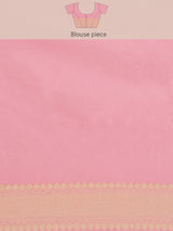 Light Pink Semi Organza Silk Banarasi Saree