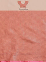 Navy blue colored semi cotton saree