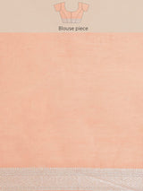 Pink Powerloom Cotton Silk Jaal Banarasi Saree