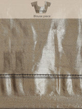 Black colored semi cotton saree