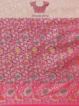 Purple colored semi cotton saree