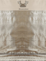 Grey colored semi silk saree