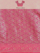 Blue colored semi cotton saree