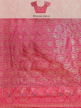 Purple colored semi cotton saree