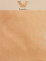 Peach Powerloom Cotton Silk Banarasi Saree