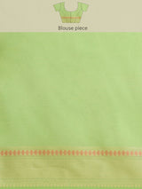 Green Powerloom Cotton Silk Banarasi Saree