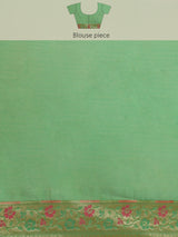 Green Powerloom Cotton Silk Banarasi Saree