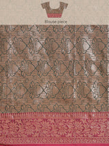 Blue colored semi cotton saree