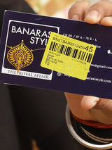 Brownish Beige Semi Organza Silk Banarasi Saree