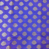 Purple Pure Munga Silk Banarasi Skirt Booti Saree