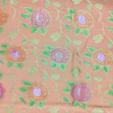 Light Peach Pure Munga Khaddi Silk Banarasi Saree