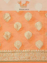 Orange colored Silk saree