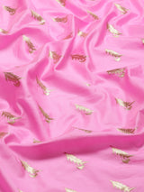 Pink Kataan Silk Alfi Saree