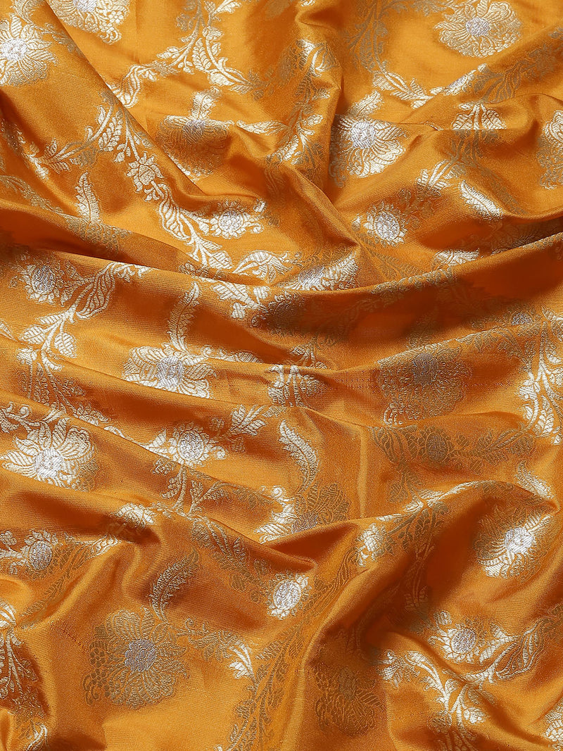 Brown Banarasi Silk Saree