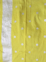 Yellow Designer Muga Saree