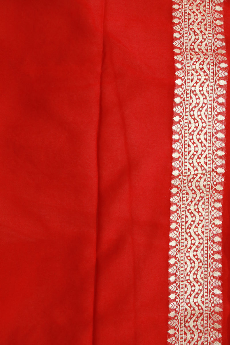 Red khaddi georgette cutwork saree