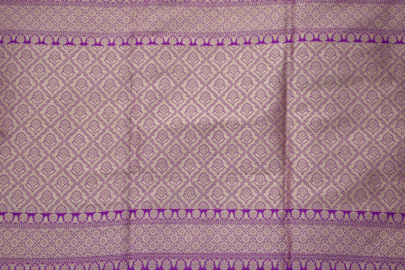 Purple kataan saree dhoop chaav color