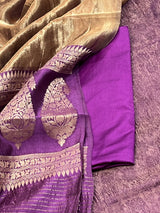 Banarasi Wine Chiniya Silk Dress Material