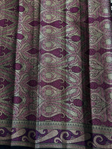 Black Cotton Silk Banarasi saree