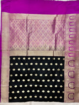 Black Semi Silk Banarasi Saree
