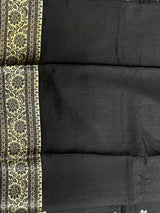 Black Chiniya Silk Banarasi Saree
