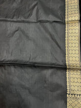 Banarasi Black Kataan Silk Saree
