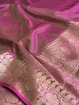 Pink Semi Silk Banarasi Saree