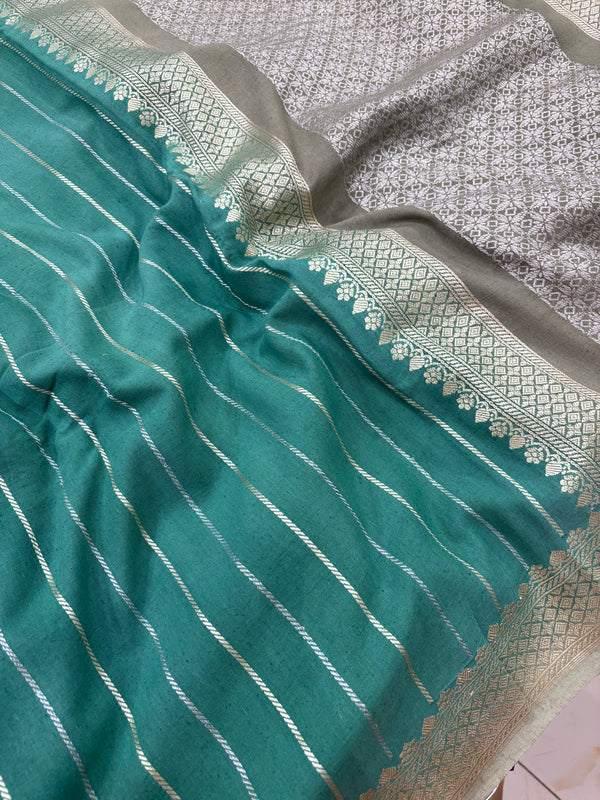 Linen Silk Banarasi Saree