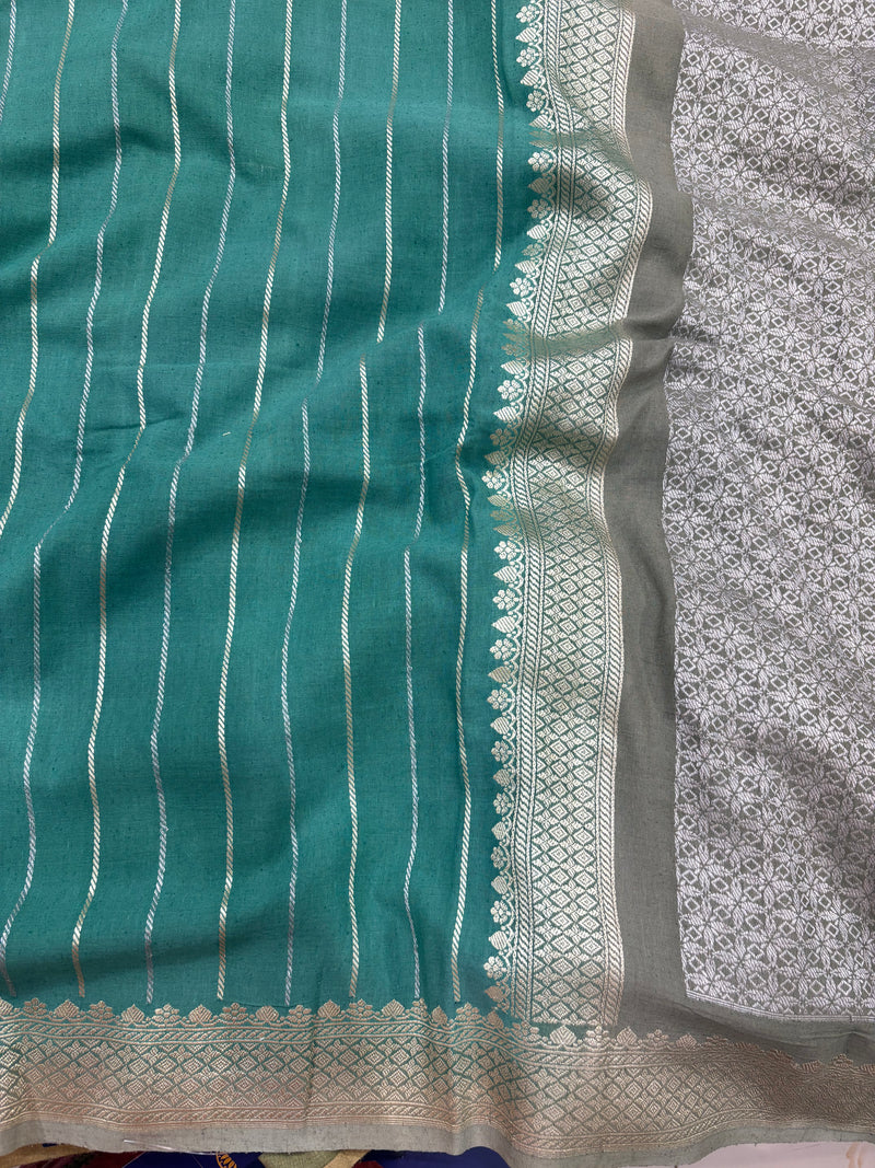 Linen Silk Banarasi Saree