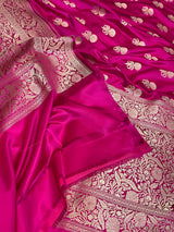 Magenta Semi Silk Banarasi Dupatta