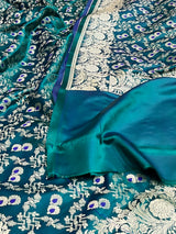 Rama Green Semi Silk Banarasi Dupatta