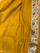 Handwoven Munga SIlk Banarasi Saree