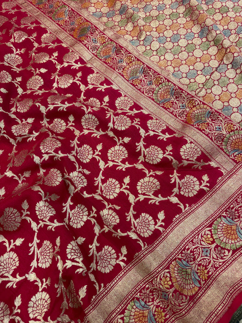 Handwoven Munga Silk Banarasi Saree