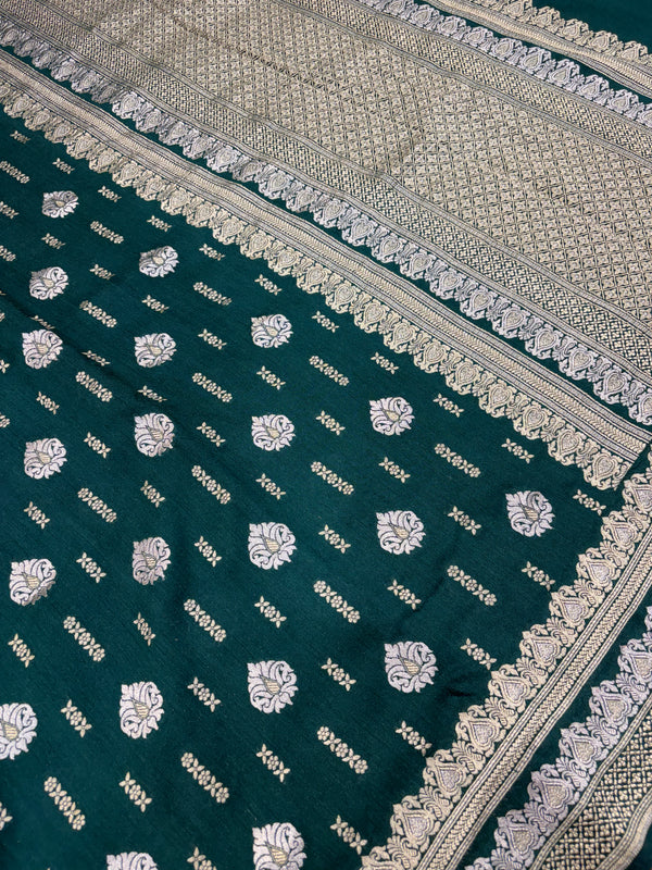 Handwoven Munga Silk Banarasi Saree