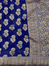 Khaddi Georgett Banarasi Saree