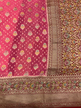 Khaddi Georgett Banarasi Saree