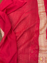 Khaddi Georgett Banarasi Saree