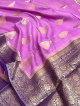 Pink Cotton Silk Banarasi Saree